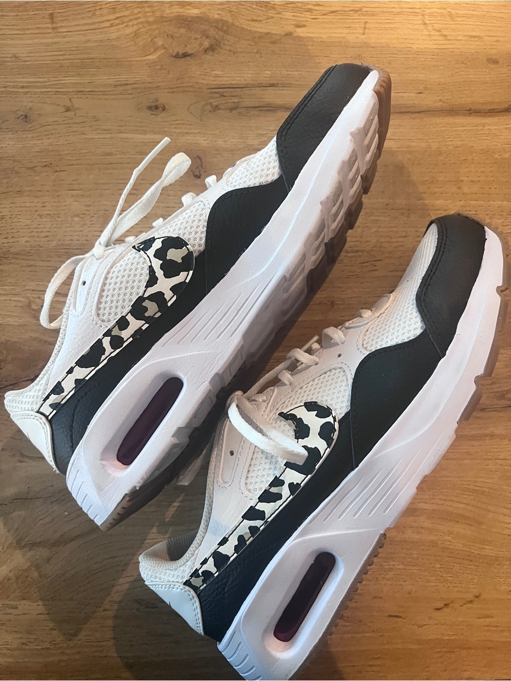 Nike Air Max SC Leopard Print White Black Women’s Sneakers